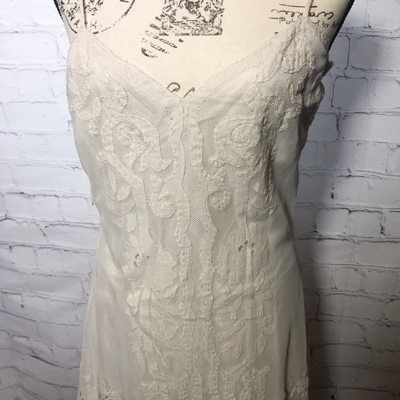 White Mesh Embroidered Dress. Project Alabama. Size 8. - Picture 2 of 8